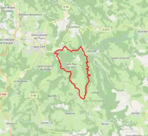 Poziția localității Saint-Paul-de-Vern