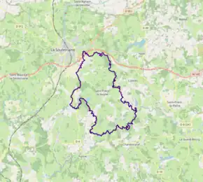 Poziția localității Saint-Priest-la-Feuille