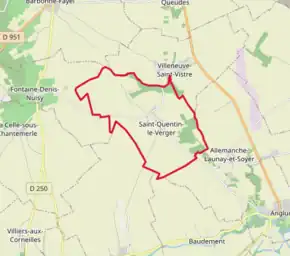 Poziția localității Saint-Quentin-le-Verger