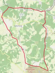 Poziția localității Saint-Trinit