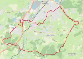 Poziția localității Saint-Vallier