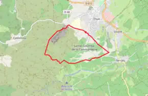 Poziția localității Sainte-Colombe-de-la-Commanderie