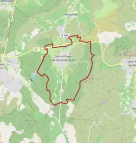 Poziția localității Sainte-Croix-de-Quintillargues