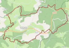 Poziția localității Sainte-Eugénie-de-Villeneuve