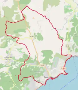 Poziția localității Sainte-Maxime
