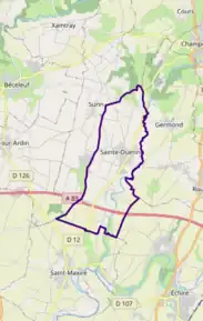 Poziția localității Sainte-Ouenne