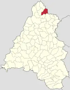 Localizare ăn cadrul județului