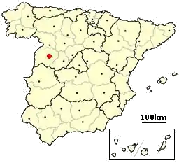 Poziția localității Salamanca