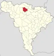 Localizarea în cadrul județului