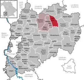 Poziția  Salgen pe harta districtului Unterallgäu