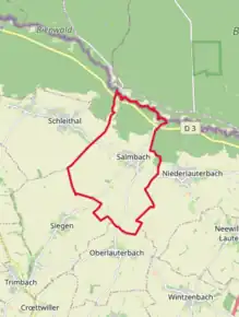 Poziția localității Salmbach