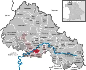 Poziția localității Salz