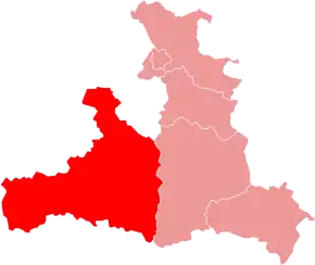 Poziția localității Districtul Zell am See