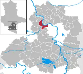 Poziția localității Salzmünde