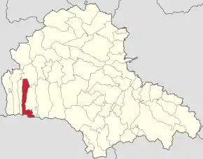 Localizare în cadrul județului