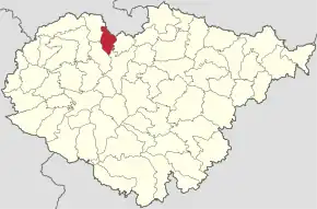 Localizare în cadrul județului