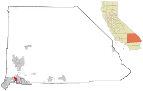 Poziția localității Rialto, California