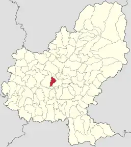 Poziția localității Sâncraiu de Mureș