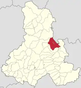 Localizare în cadrul județului