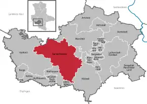 Poziția localității Sangerhausen