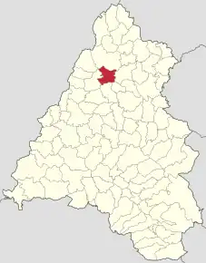 Localizare în cadrul județului