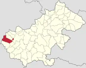 Localizare în cadrul județului