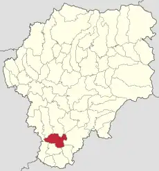 Localizare în cadrul județului