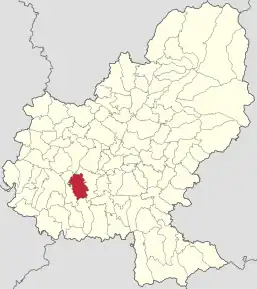 Localizare în cadrul județului