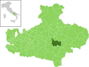 Poziția localității Sant'Angelo dei Lombardi