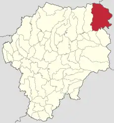 Localizare în cadrul județului