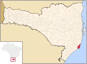 Poziția localității Laguna