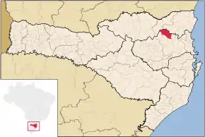 Poziția localității Rio dos Cedros