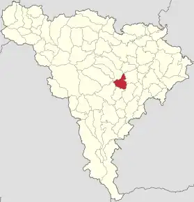 Localizare în cadrul județului