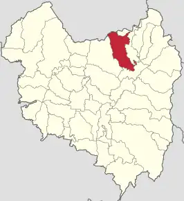 Amplasarea în cadrul județului