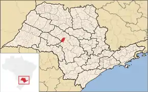 Poziția localității Avaí