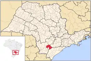 Poziția localității Capão Bonito