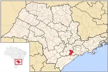 Poziția localității Ibiúna