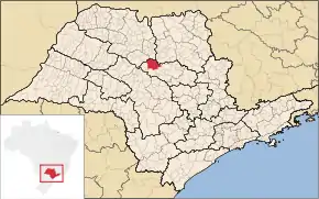 Poziția localității Itápolis