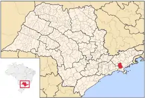 Poziția localității Paraibuna