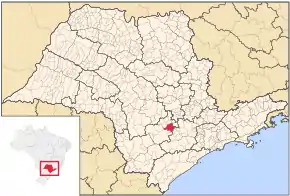 Poziția localității Tatuí