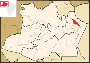 Poziția localității São Sebastião do Uatumã