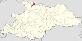 Localizarea comunei in județul Maramureș