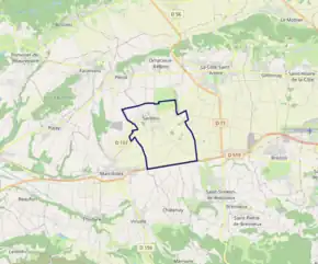 Poziția localității Sardieu