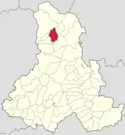 Localizare în cadrul județului