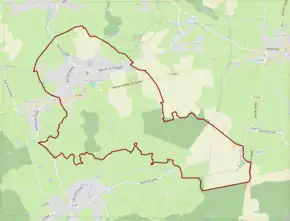 Poziția localității Sars-Poteries