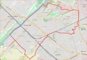 Poziția localității Sartrouville