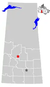 Poziția localității Saskatoon
