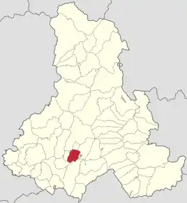 Localizare în cadrul județului