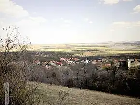 Satul Alunișu, vedere de pe deal