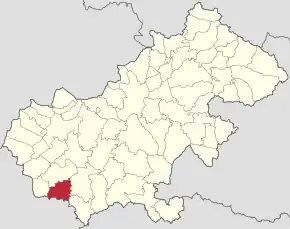 Localizare în cadrul județului